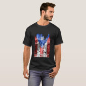 Indische Flagge Puerto Rico Tshirt (Vorne ganz)