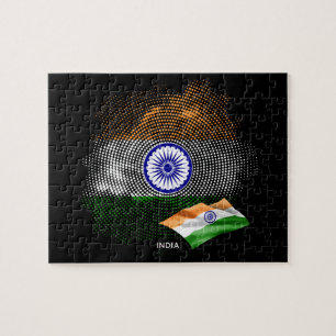 Indische Flagge Puzzle