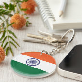 Indische Flagge Schlüsselanhänger (Vorderseite rechts)