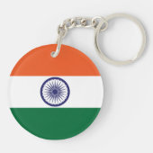 Indische Flagge Schlüsselanhänger (Rückseite)