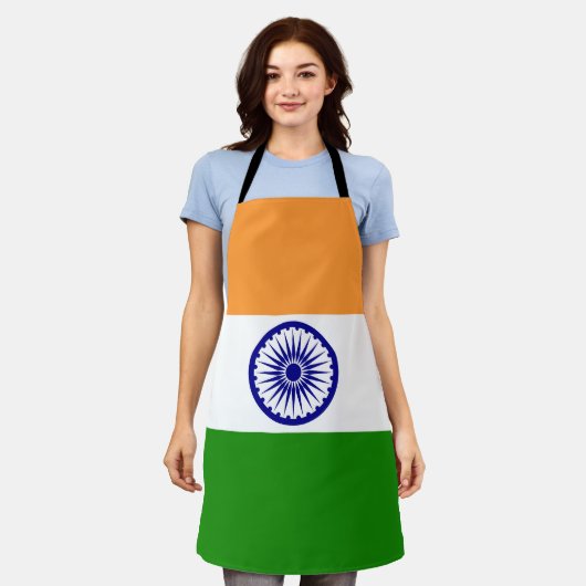 Indische Flagge Schürze (Getragen)