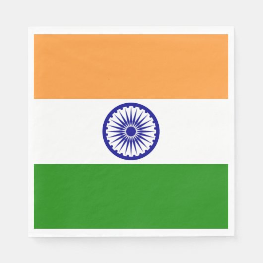 Indische Flagge Serviette (Vorderseite)
