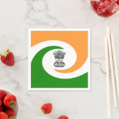 Indische Flagge Serviette (Beispiel)