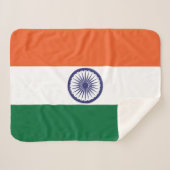Indische Flagge Sherpadecke (Vorderseite (Horizontal))