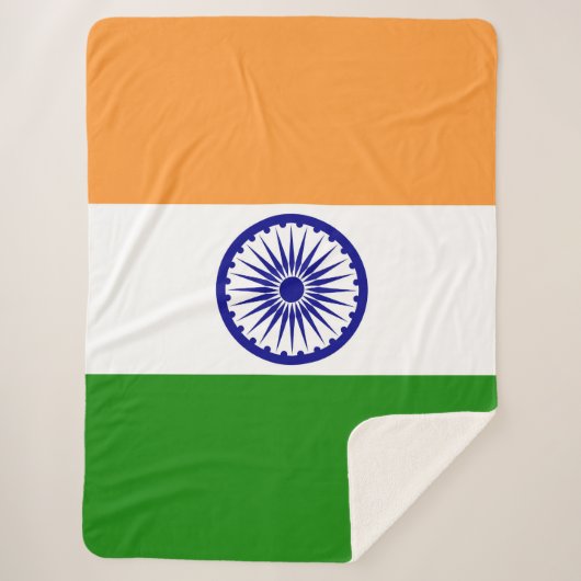 Indische Flagge Sherpadecke (Vorderseite)