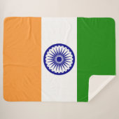 Indische Flagge Sherpadecke (Vorderseite (Horizontal))