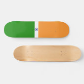 Indische Flagge Skateboard (Horizontal)