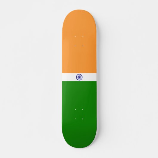 Indische Flagge Skateboard (Vorne)