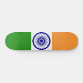 Indische Flagge Skateboard (Horizontal)