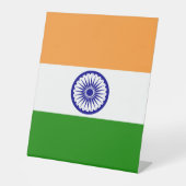 Indische Flagge Sockelschild (Vorderseite)