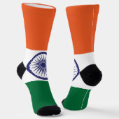 Indische Flagge Socken (Gewinkelt)