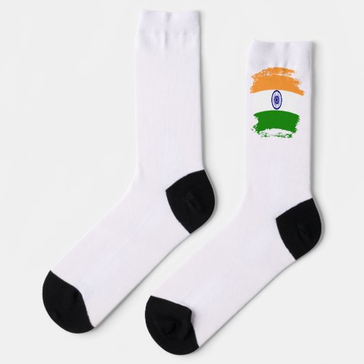 Indische Flagge Socken (Linkes Detail)