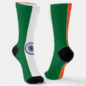 Indische Flagge Socken (Gewinkelt)