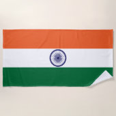 Indische Flagge Strandtuch (Vorderseite)