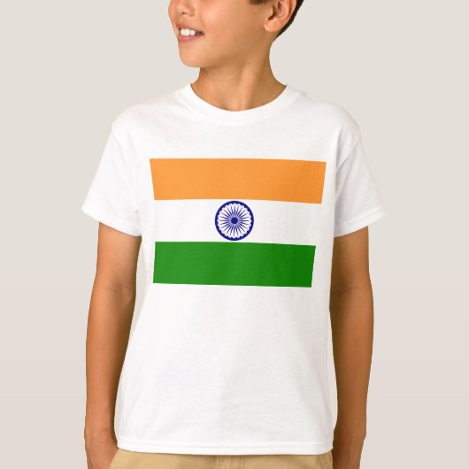 Indische Flagge T-Shirt (Vorderseite)