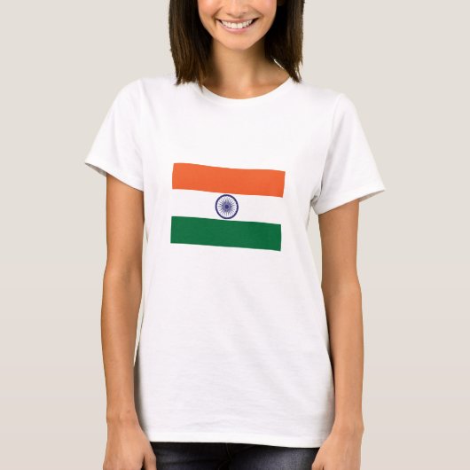 Indische Flagge T-Shirt (Vorderseite)