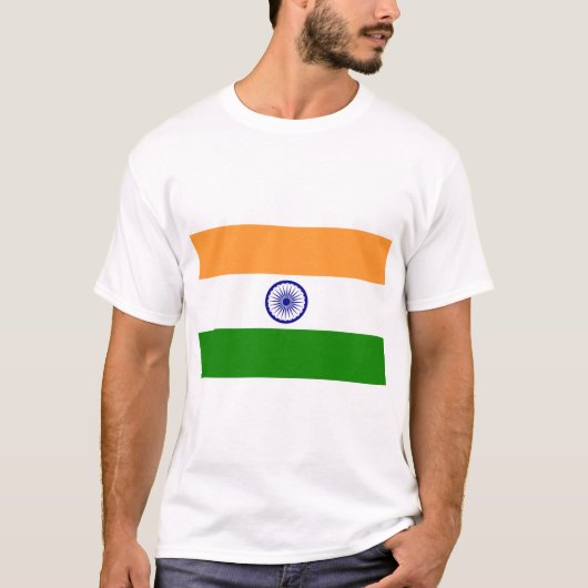 Indische Flagge T-Shirt (Vorderseite)