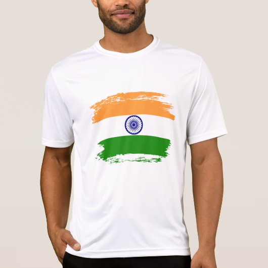 Indische Flagge T-Shirt (Vorderseite)