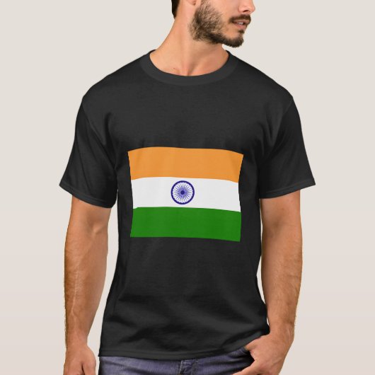 Indische Flagge T-Shirt (Vorderseite)