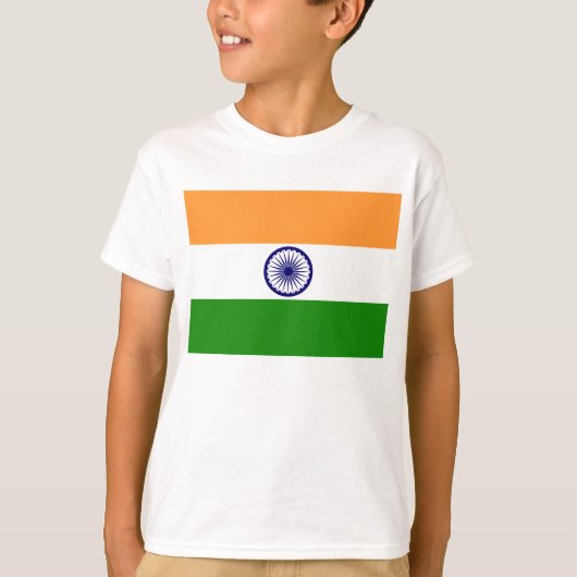 Indische Flagge T-Shirt (Vorderseite)
