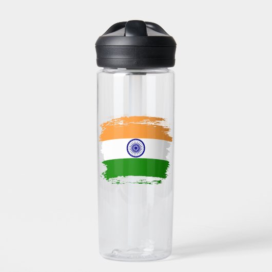 Indische Flagge Trinkflasche (Vorderseite)