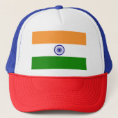 Indische Flagge Truckerkappe (Vorderseite)