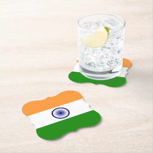 Indische Flagge Untersetzer (Vor Ort)