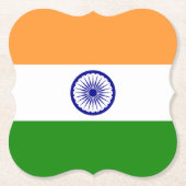 Indische Flagge Untersetzer (Vorderseite)