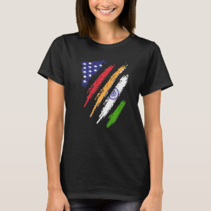 Indische Flagge USA Patriot Heritage Mon T-Shirt