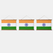 Indische Flagge Wandteppich Mit Holzrahmen (Dreifach)