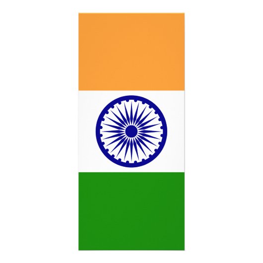 Indische Flagge Werbekarte (Vorne)
