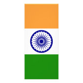 Indische Flagge Werbekarte (Hinten)