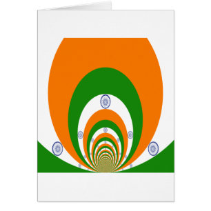Indische Flaggenfarben Kaleidoskop