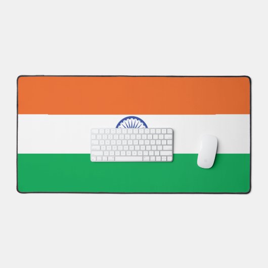 Indische Flaggenmatte Schreibtischunterlage (Tastatur & Maus)