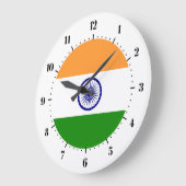 Indische Flaggenuhren Große Wanduhr (Winkel)