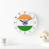 Indische Flaggenuhren Große Wanduhr (Zuhause)