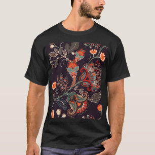 Indische Flora Big Seamless Natur T-Shirt
