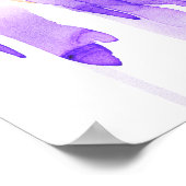 Indische Frau, Aquarellbild, Kunstwerk. Poster (Ecke)