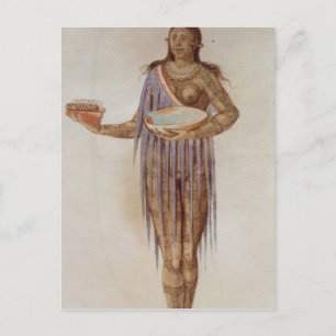 Indische Frau in Florida Postkarte