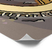 Indische Frau mit Taube Poster (Ecke)