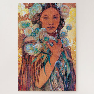Indische Frau, Mucha Puzzle