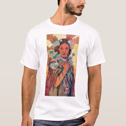 Indische Frau, Mucha T-Shirt (Vorderseite)
