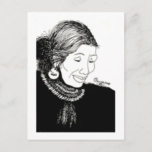 Indische Frau Postkarte