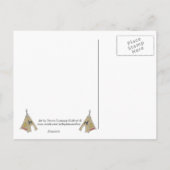 Indische Frau Postkarte (Rückseite)