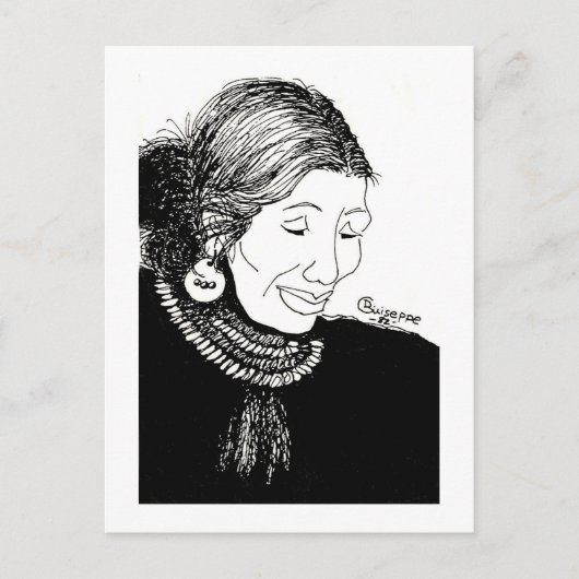 Indische Frau Postkarte (Vorderseite)