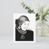 Indische Frau Postkarte (Stehend Vorderseite)