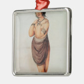 Indische Frau Silbernes Ornament (Links)