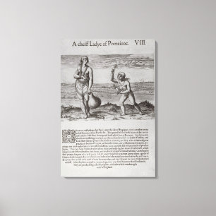 Indische Frau und junges Mädchen Leinwanddruck