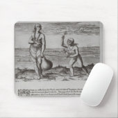 Indische Frau und junges Mädchen Mousepad (Mit Mouse)