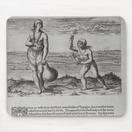 Indische Frau und junges Mädchen Mousepad (Vorne)